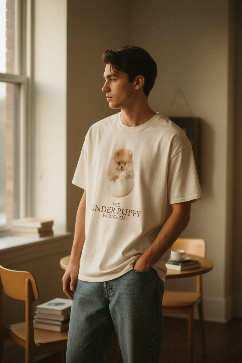 The Under Puppy Protocol Tee — Male Candid